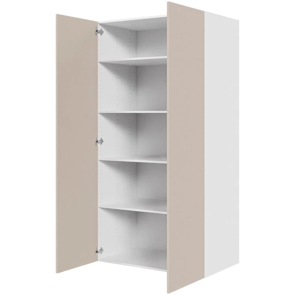 Multi-Living Køkken hyldeskab i Cibo Sabbia 123 H: 195,2 cm D: 60,0 cm - 2 låger inklusiv 4 hylder - Bredde: 100 cm