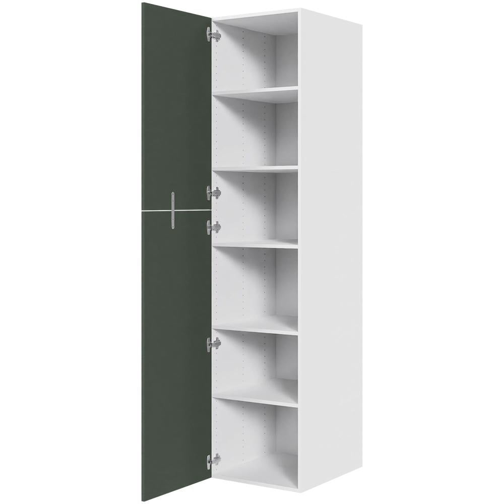 Multi-Living Køkken XL Hyldeskab i Cibo Verde 120 H: 214,4 cm D: 58,0 cm B:50 cm - med 2 låger og 5 hylder