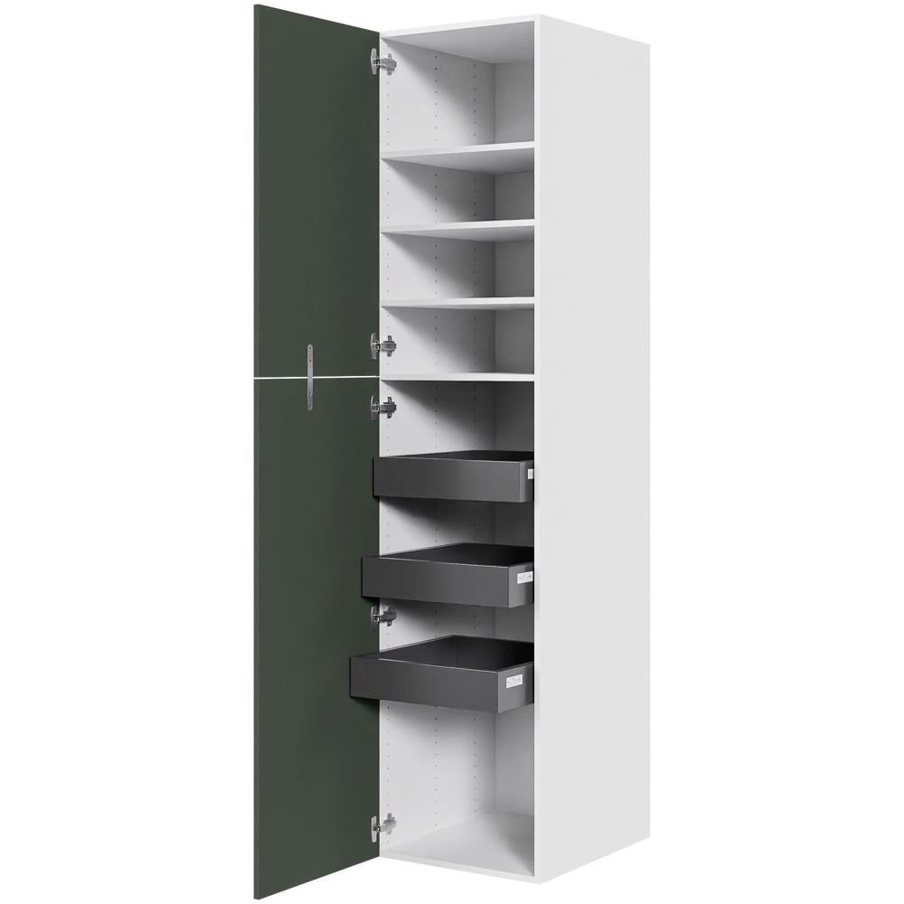 Multi-Living XL Linnedskab i Cibo Verde 120 H: 214,4 cm D: 58,0 cm B:50 cm - med deludtræk og softluk