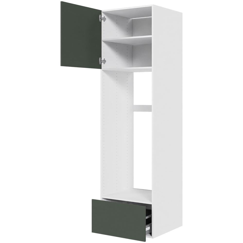 Multi-Living XL Indbygningsskab til køl i Cibo Verde 120 H: 214,4 cm D: 58,0 cm B: 60 cm - med deludtræk og softluk