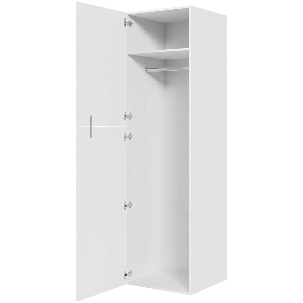 Multi-Living XL Bøjleskab i bredde 60 cm med hylde, bøjlestang og to-delt låge