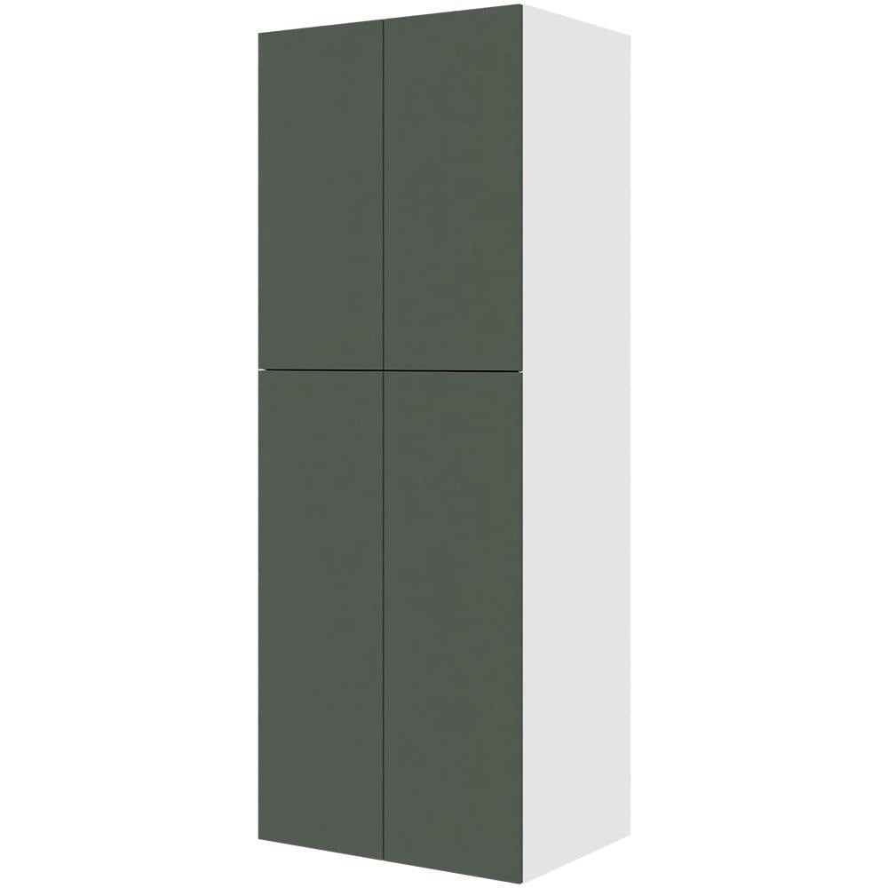 Multi-Living Køkken XL Hyldeskab i Cibo Verde 120 H: 214,4 cm D: 58,0 cm B:80 cm - med 2 todelte låger og 5 hylder