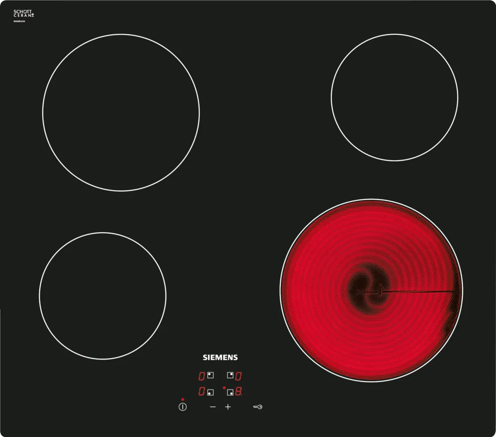 iQ100 Glaskeramisk kogeplade 60 cm overflademontering uden ramme - ET611HE17E