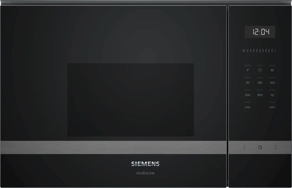 Mikroovn til indbygning 20l - venstre sort - Siemens iQ500 - BF425LMB0