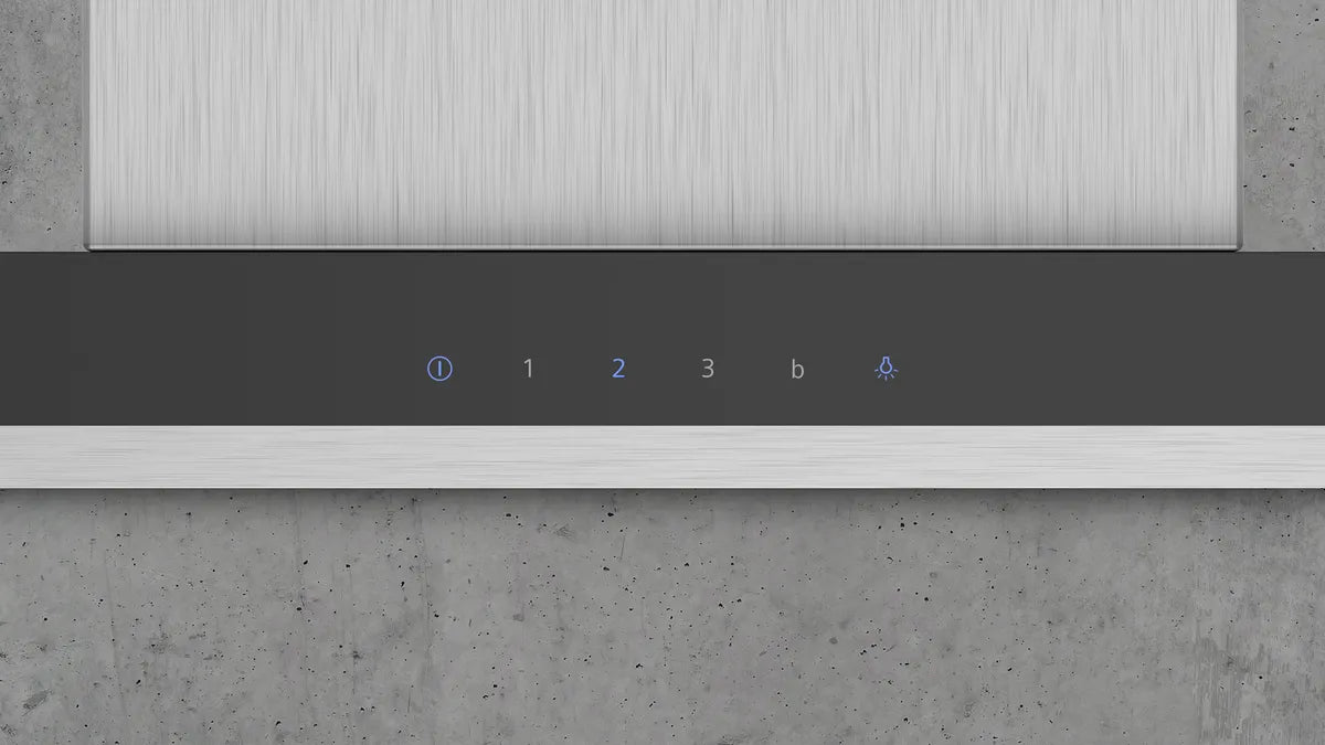 iQ300 Væghængt emhætte 90 cm Rustfrit stål - LC97BHM50