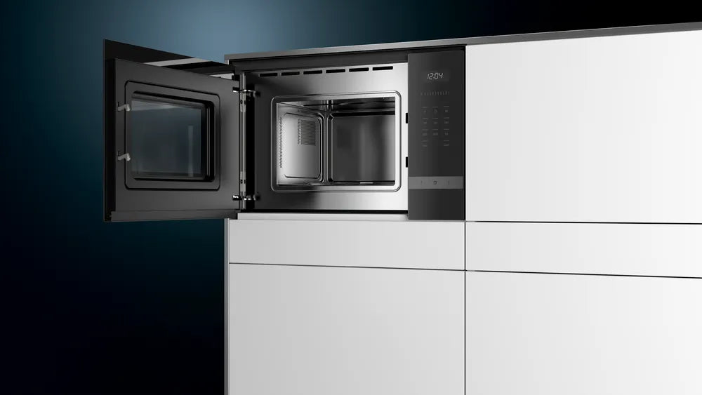 Mikroovn til indbygning 20l - venstre sort - Siemens iQ500 - BF425LMB0
