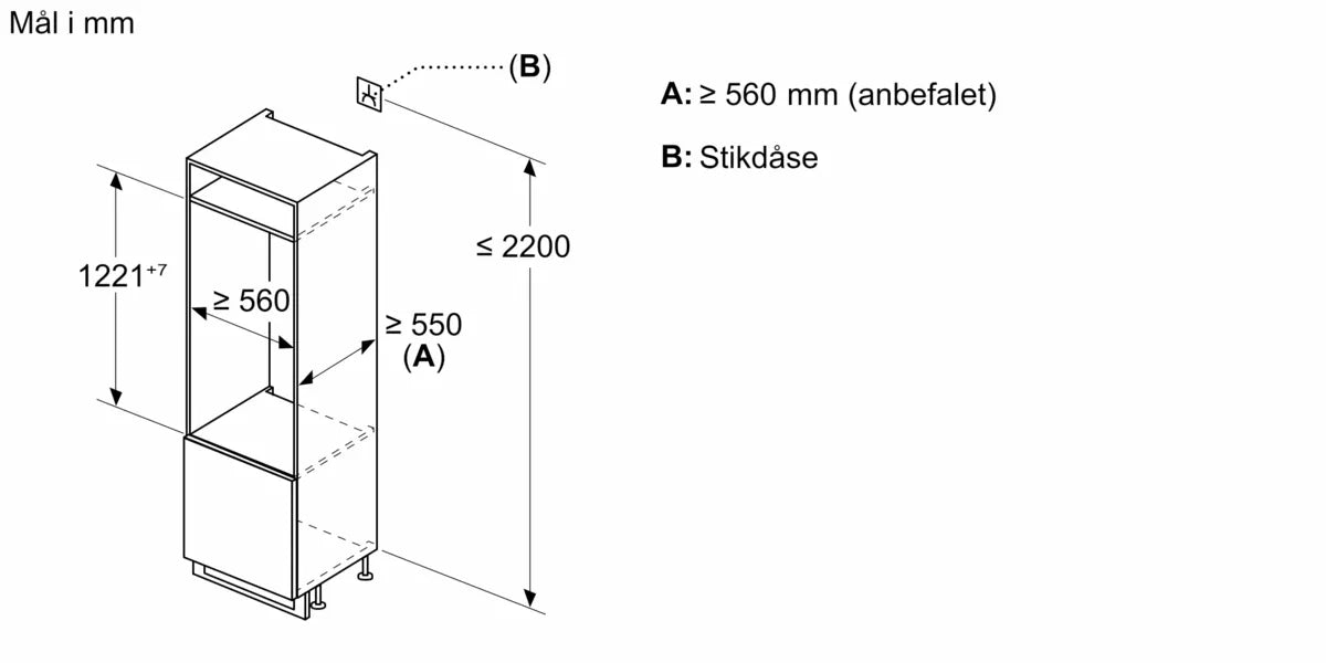 Integrerbart køleskab 122.5 x 56 cm fladhængsel med dæmpet lukning (soft close) - Siemens iQ500 - KI41RSDD1