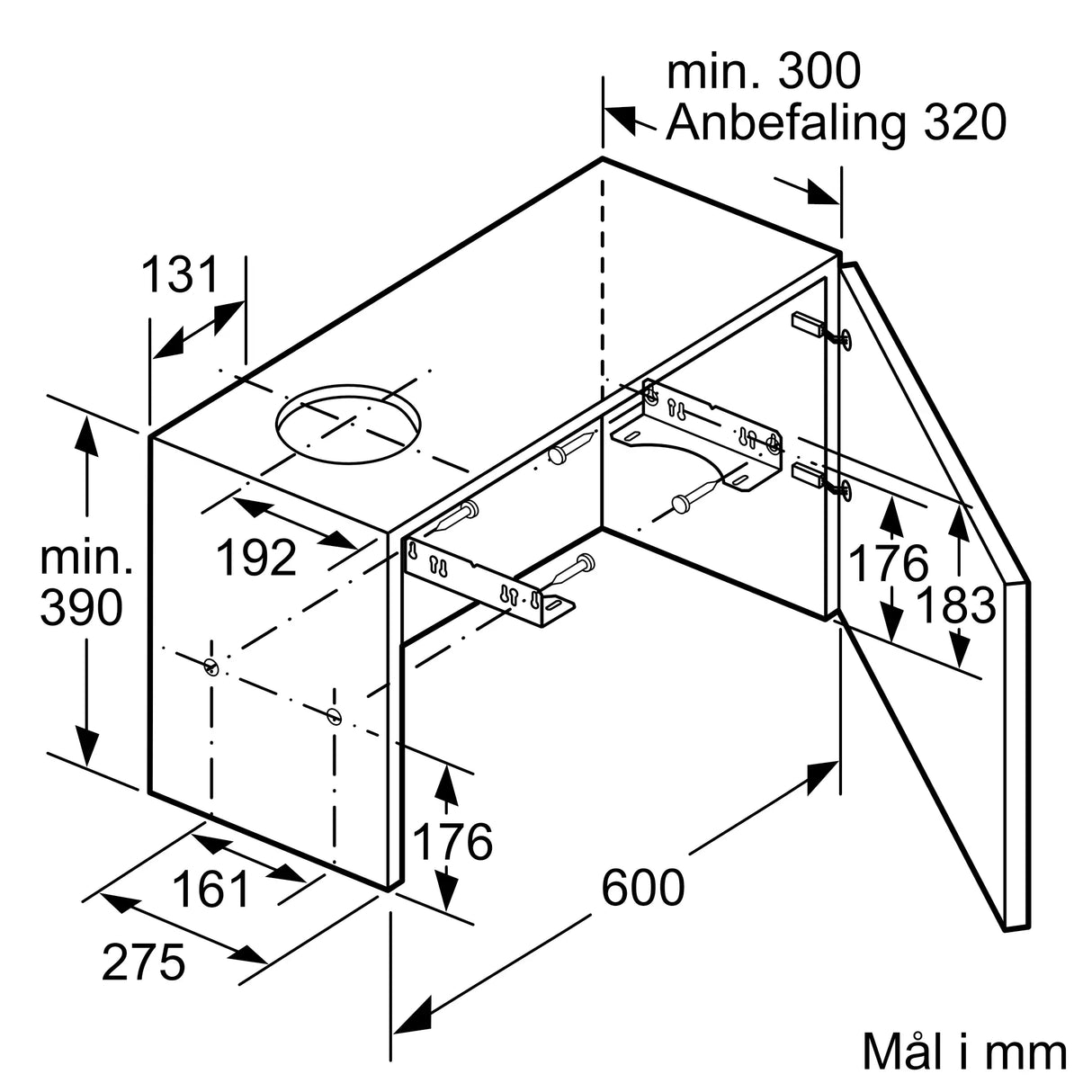 Siemens iQ100 Udtræksemhætte 60 cm Sølvmetallic - LI64MC521