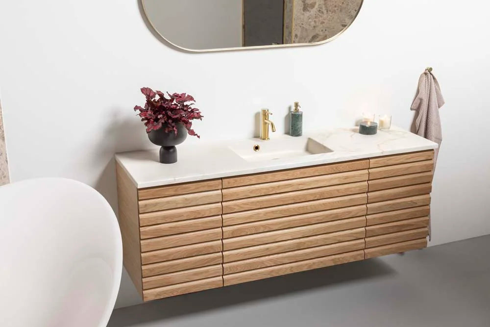 Marmor Colombo vask i Hvid Mat / Blank dybde 51 cm