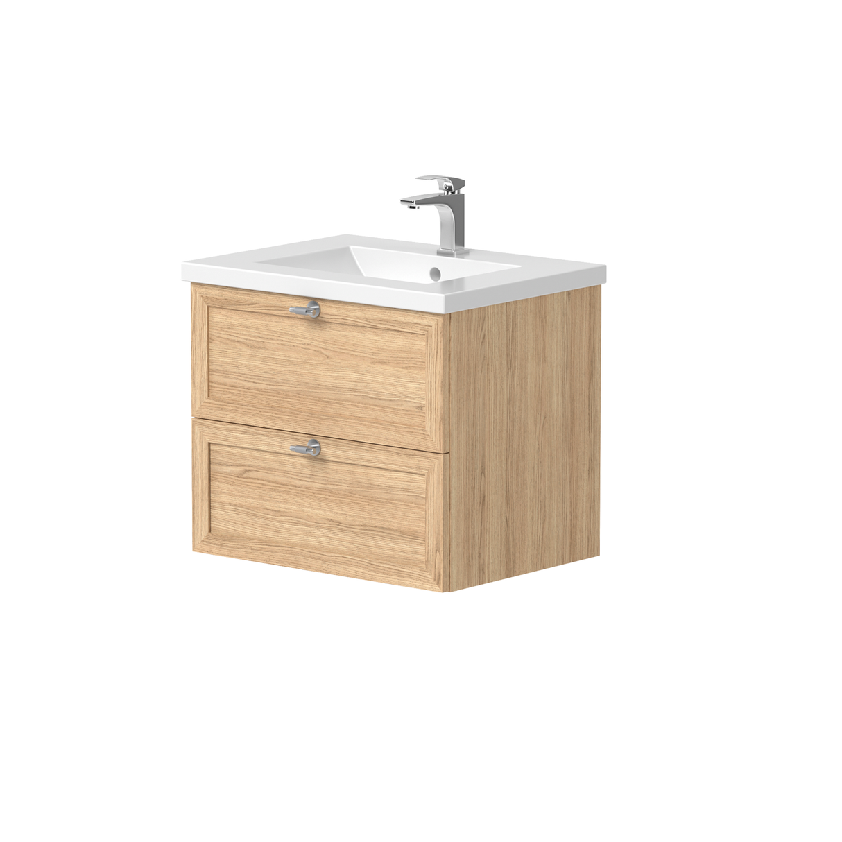 Nordskab vaskeskab 60 cm – Natur Eg finér