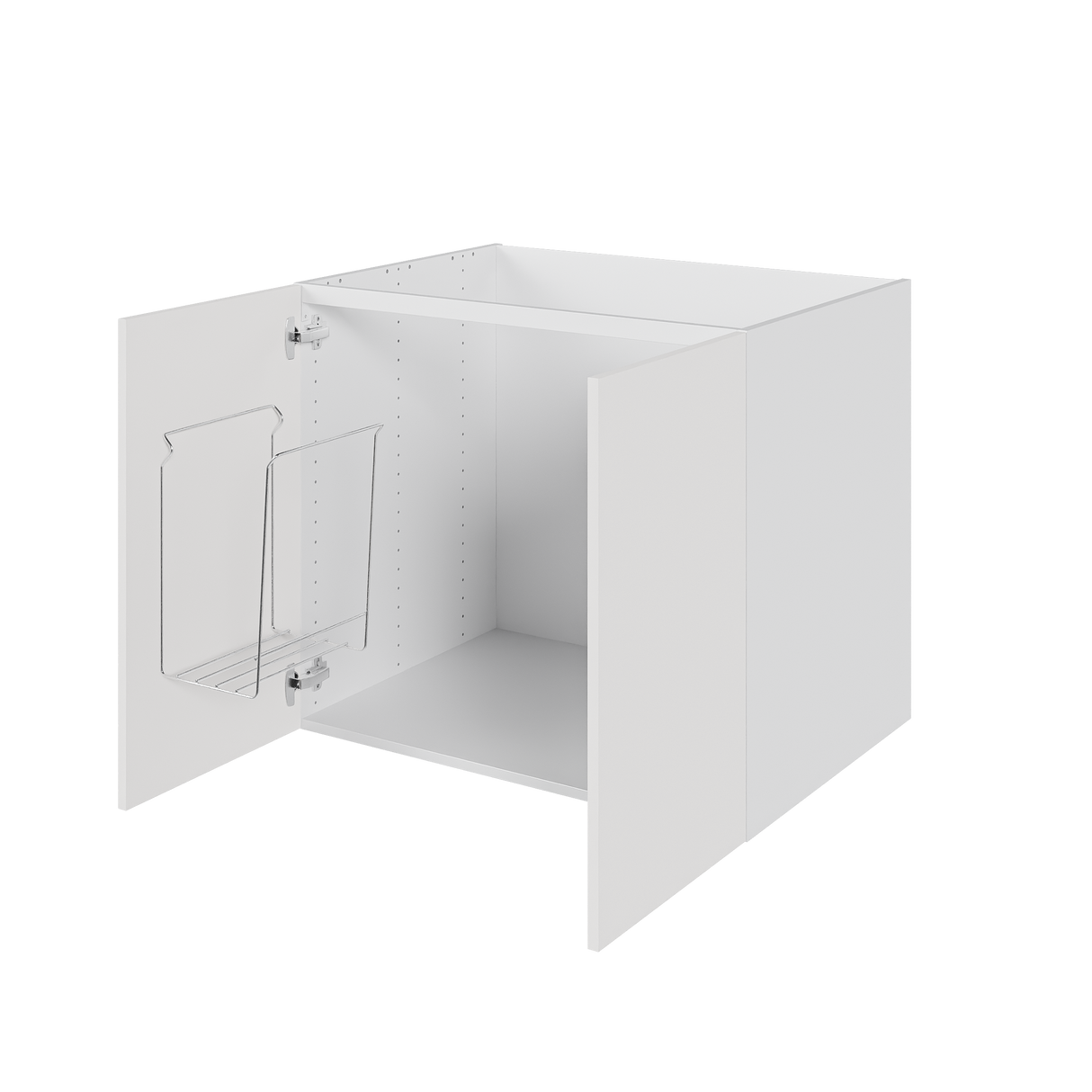 Multi-Living Køkken vaskeskab i Hvid Front H: 70,4 cm D: 60,0 cm - Inklusiv affaldsstativ - Bredde: 80 cm