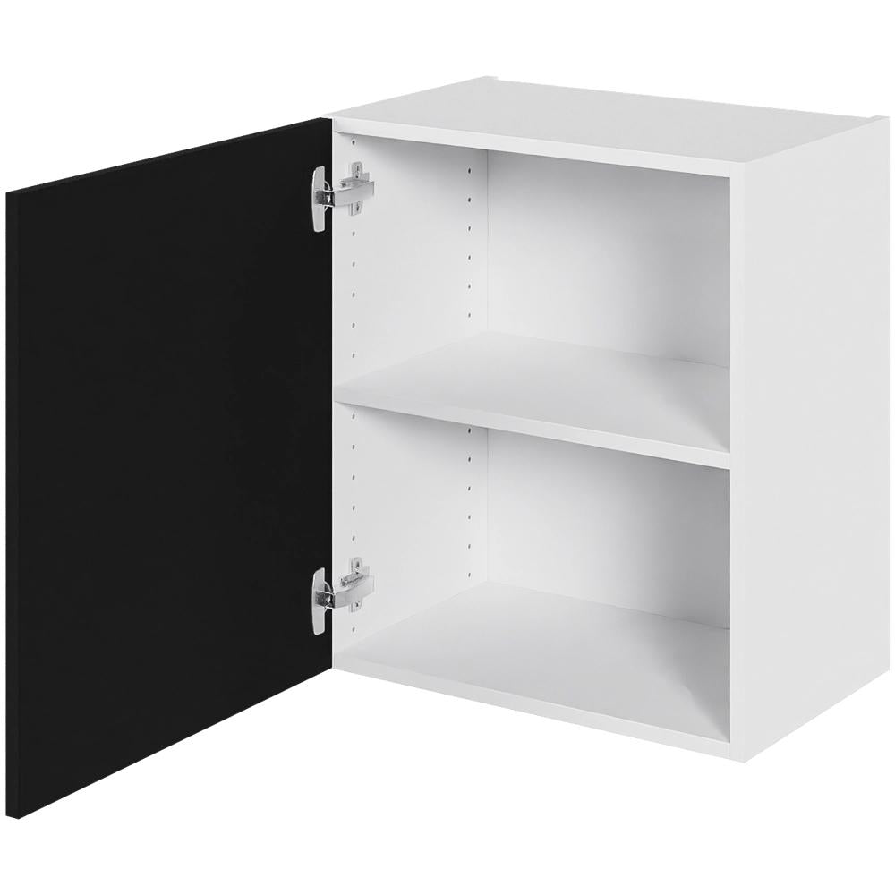 Multi-Living Køkken overskab i Cibo Nero lav H: 57,6 cm D: 34,0 cm - 1 låge inklusiv 1 hylde - Bredde: 50 cm