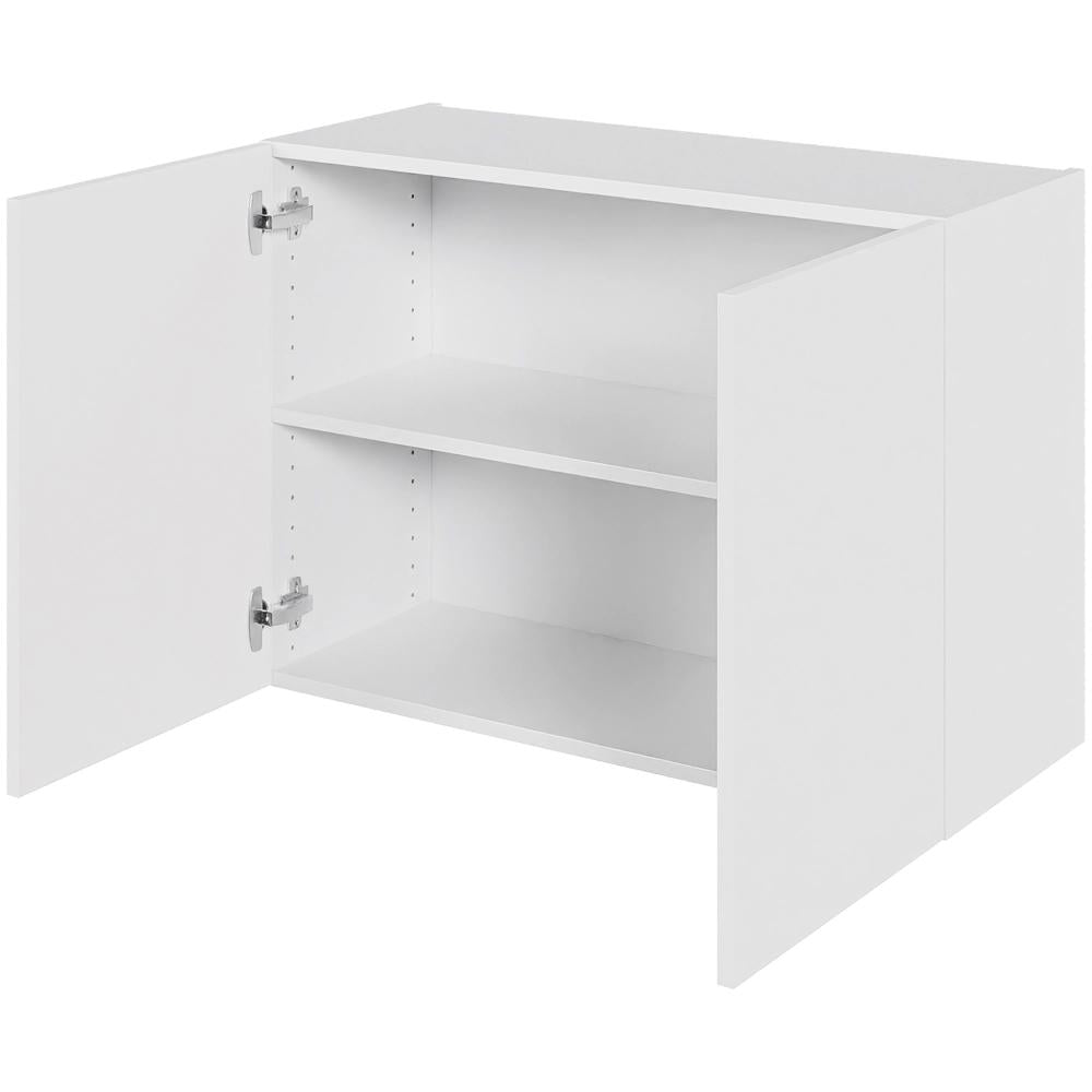 Multi-Living Køkken overskab i Malet Hvid Front lav H: 57,6 cm D: 34,0 cm - 2 låge inklusiv 1 hylde - Bredde: 80 cm