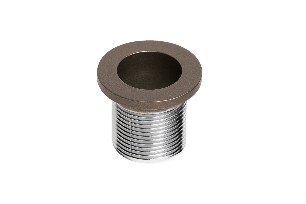 Overløbsstuds / PU-lakering i Mat Bronze look til Marmorline badbordplader