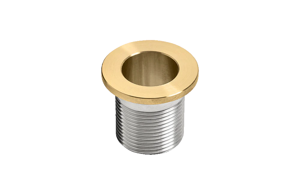 Overløbsstuds / PU-lakering i Messing look til Marmorline badbordplader