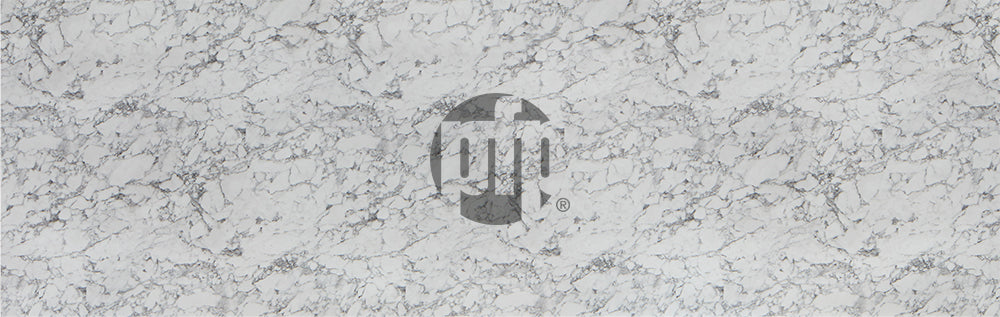 63009 Marmor Carrara / grå kerne kompaktlaminat bordplade på mål