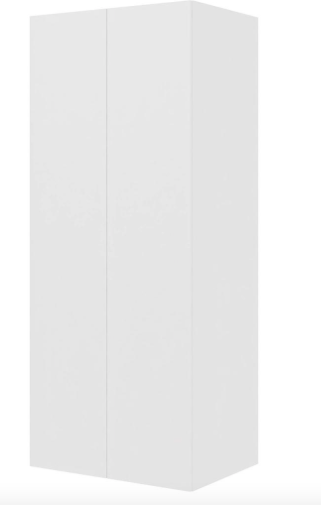 Multi-Living Køkken hyldeskab i Malet Hvid Front H: 195,2 cm D: 60,0 cm - 2 låger inklusiv 4 hylder - Bredde: 80 cm