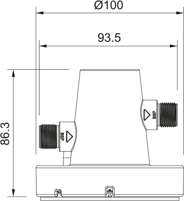 Krom armatur med kogende vand - Set Maris WaterHub Boiling Mech J-CHR 4L