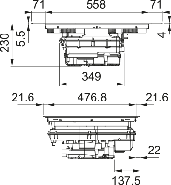 HOB EXTRACTOR FSM 7081 HI – Induktionskogeplade med integreret emhætte