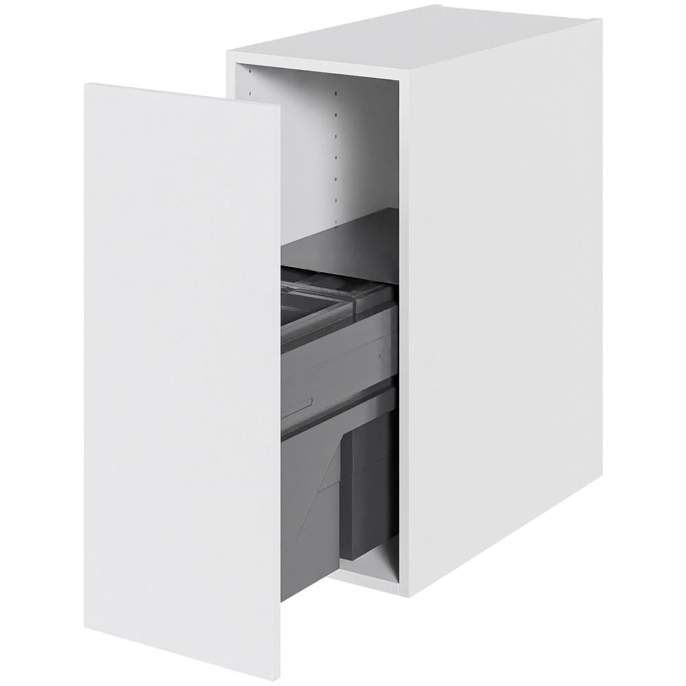 Multi-Living Køkken affaldsskab i Hvid malet Front H: 70,4 cm D: 60,0 cm - Inklusiv affaldssystem med frontudtræk - Bredde: 30 cm