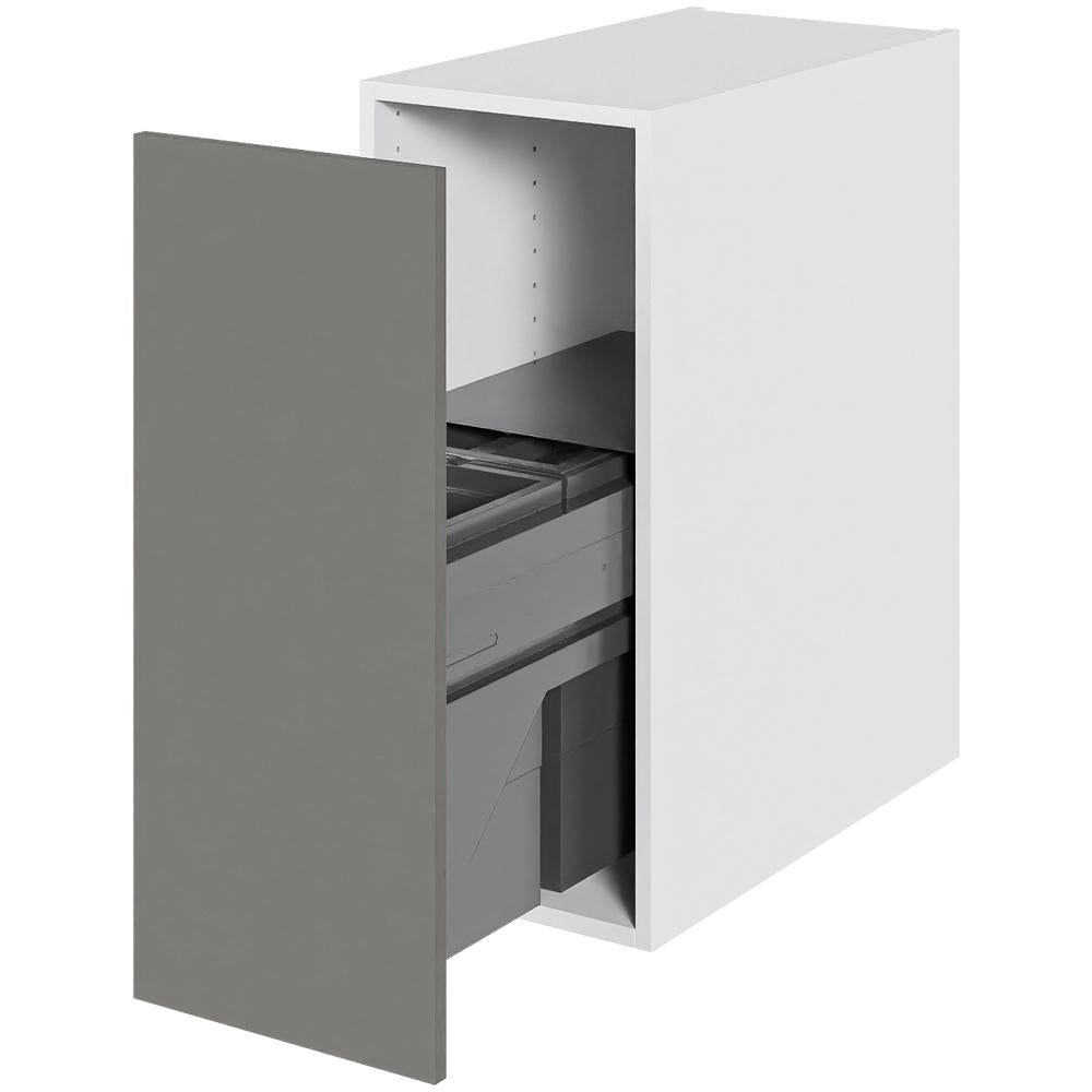 Multi-Living Køkken affaldsskab i Cibo Grigio H: 70,4 cm D: 60,0 cm - Inklusiv affaldssystem med frontudtræk - Bredde: 30 cm