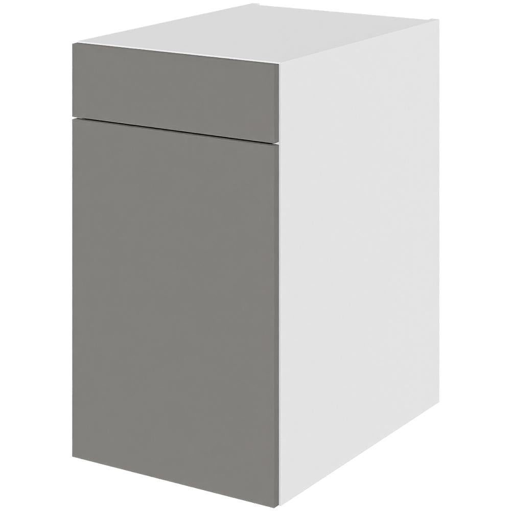 Multi-Living Køkken grydeskab i Cibo Grigio underskab H: 70,4 cm D: 60,0 cm - 2 udtræksriste 1 låge og 1 skuffe med deludtræk/softluk - Bredde: 40 cm