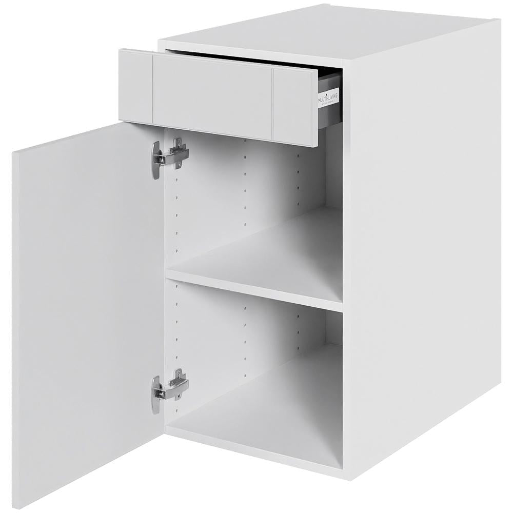 Multi-Living Køkken hyldeskab i Romantik H: 70,4 cm D: 60,0 cm - 1 låge & skuffe fuldudtræk/softluk - Bredde: 40 cm