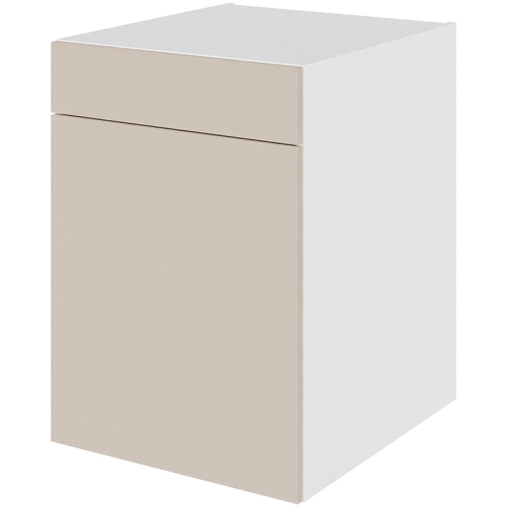 Multi-Living Køkken grydeskab i Cibo Sabbia 123 underskab H: 70,4 cm D: 60,0 cm - 2 udtræksriste 1 låge & 1 skuffe med fuldudtræk/softluk - Bredde: 50 cm