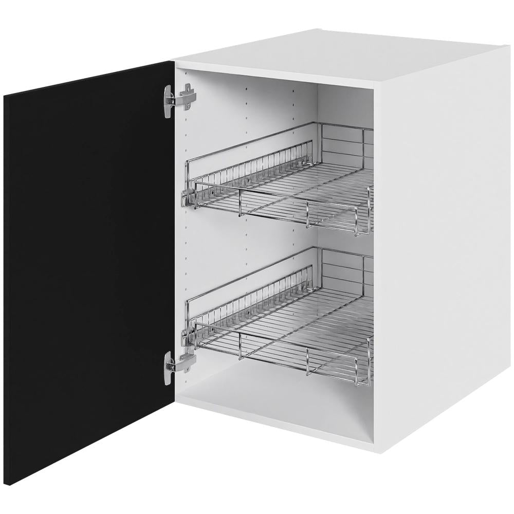 Multi-Living Køkken grydeskab i Cibo Nero underskab H: 70,4 cm D: 60,0 cm - Inklusiv 2 udtræksriste - Bredde: 50 cm