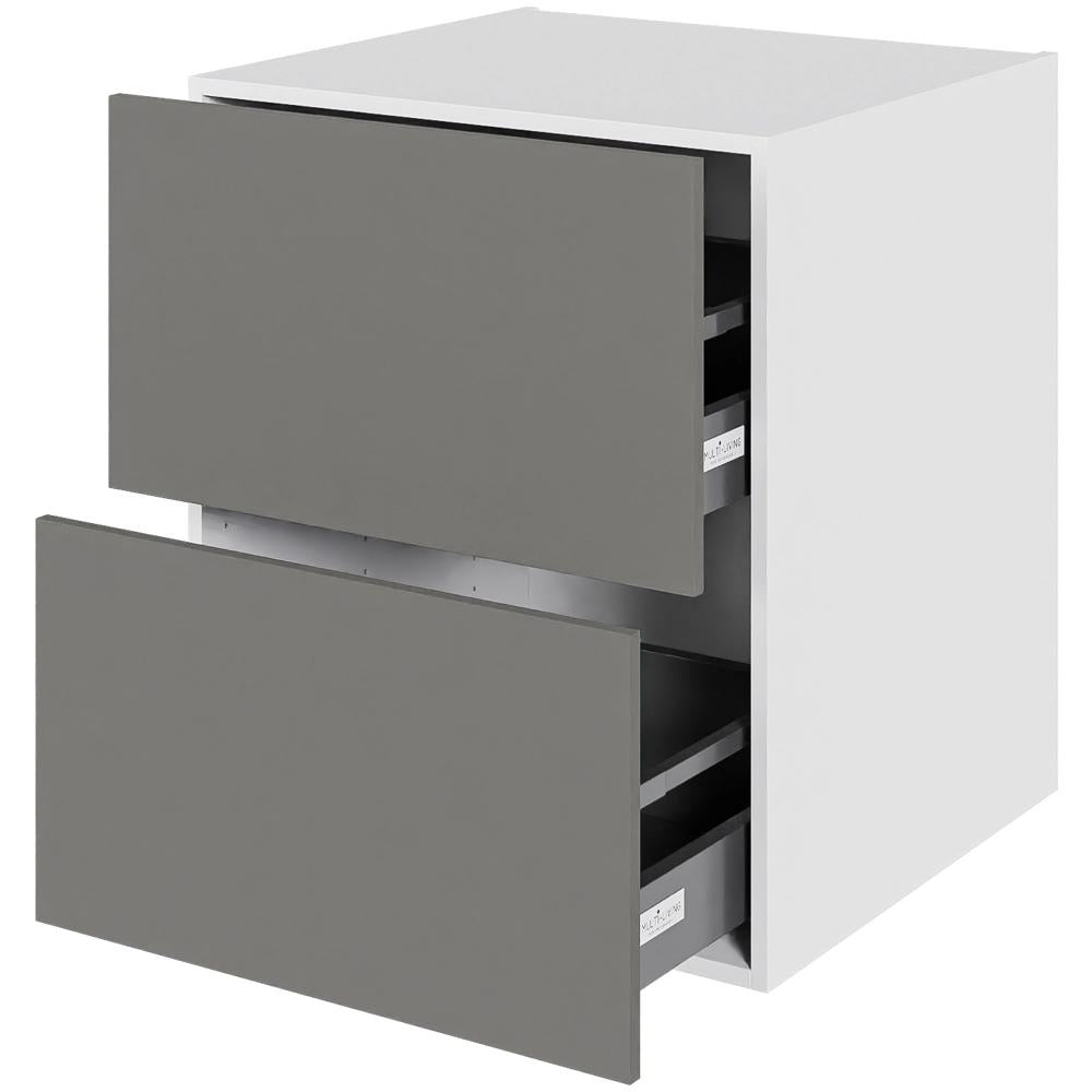 Multi-Living Køkken skuffeskab i Cibo Grigio H: 70,4 cm D: 60,0 cm - 2 skuffer fuldudtræk/softluk - Bredde: 60 cm