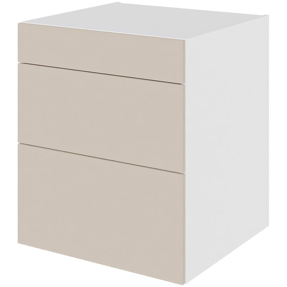 Multi-Living Køkken skuffeskab i Cibo Sabbia 123 H: 70,4 cm D: 60,0 cm - 3 skuffer fuldtudtræk/softluk - Bredde: 60 cm