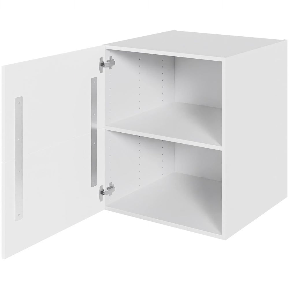Multi-Living Køkken hyldeskab i Cibo Bianco 129 H: 70,4 cm D: 60,0 cm B: 60 cm - Inkluderet løs hylde & skuffe look