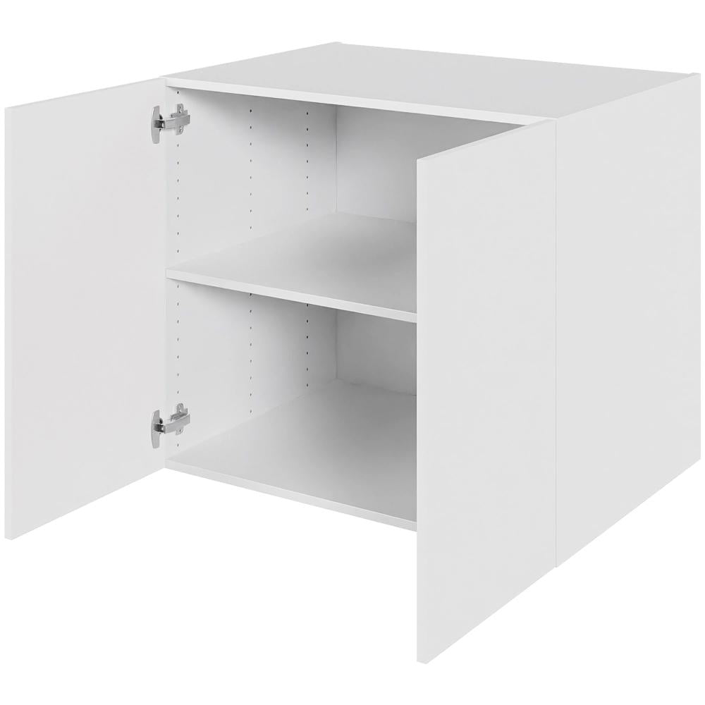 Multi-Living Køkken hyldeskab i Malet Hvid Front H: 70,4 cm D: 60,0 cm - 2 låger inklusiv 1 hylde - Bredde: 80 cm