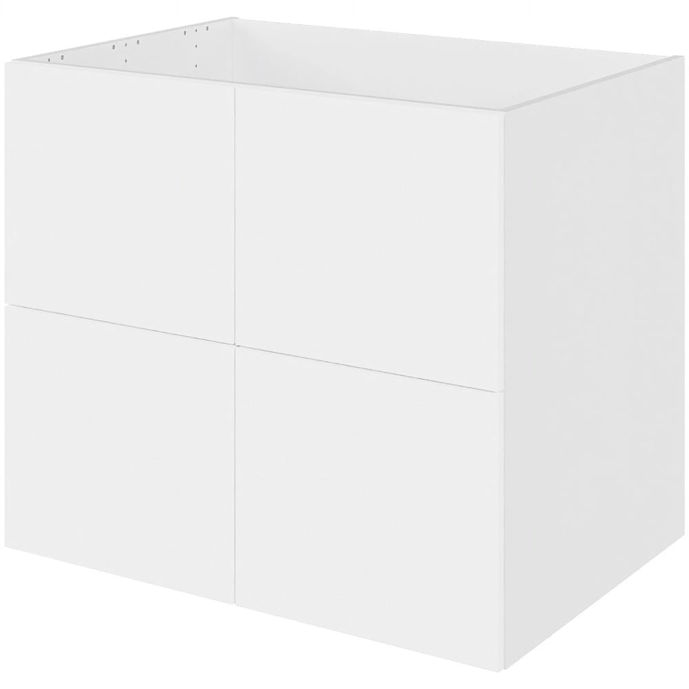Multi-Living Køkken vaskeskab i Cibo Bianco 129 H: 70,4 cm D: 60,0 cm B: 80 cm - Inkluderet affaldsstativ & skuffe look