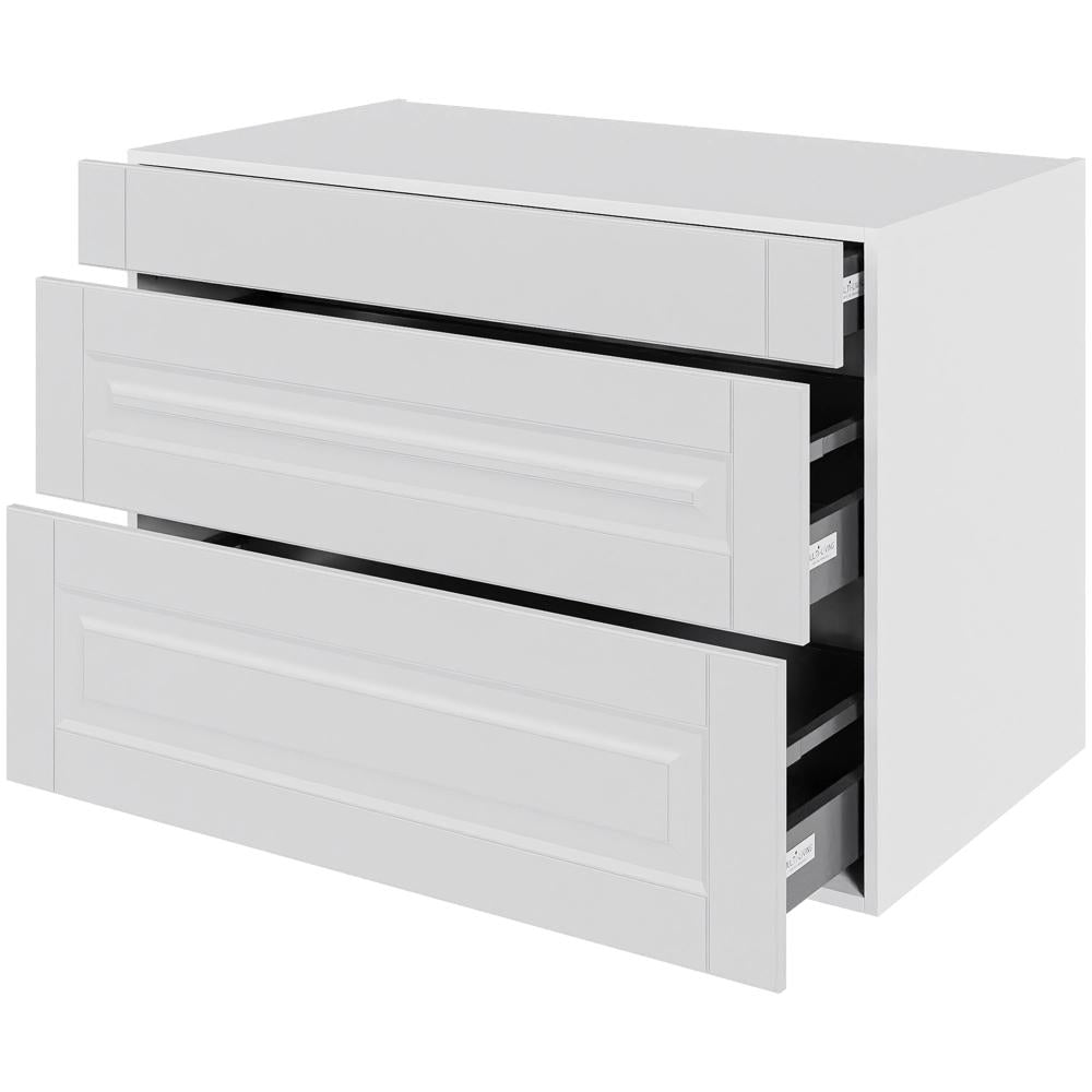 Multi-Living Køkken skuffeskab i Romantik H: 70,4 cm D: 60,0 cm - 3 skuffer fuldtudtræk/softluk - Bredde: 100 cm