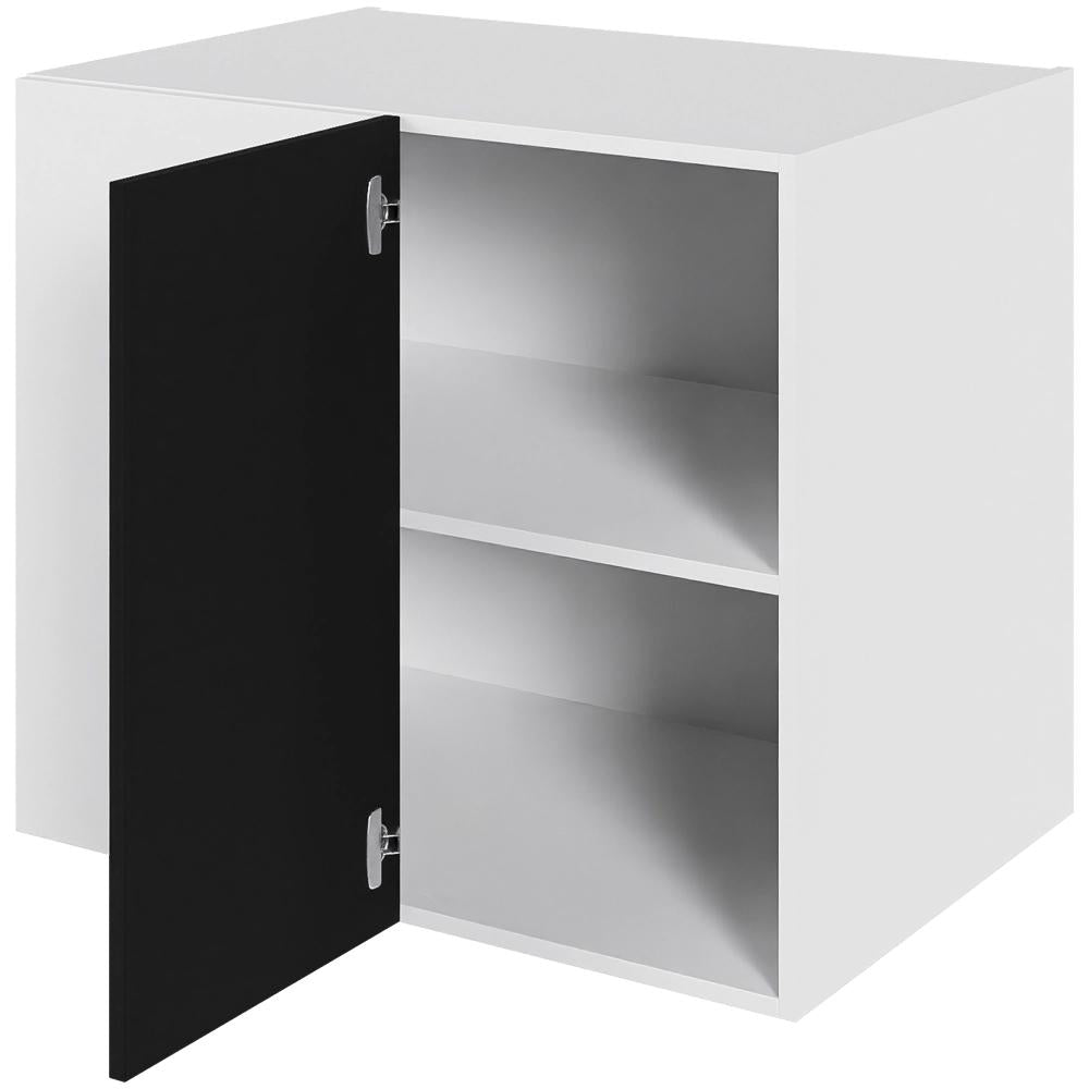 Multi-Living Køkken hjørneskab i Cibo Nero H: 70,4 cm D: 60,0 cm - 1 låge inklusiv 1 hylde samt blændplade - Bredde: 80 cm