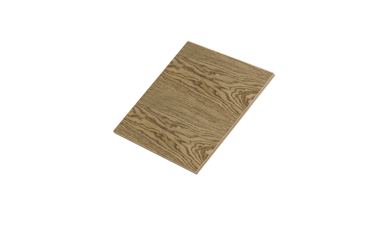 Vælg mellem forskellige olieringer eller malede Uni paneler i almindelig kerne med målene målene 16 × 580 × 600 mm til væg opbygning