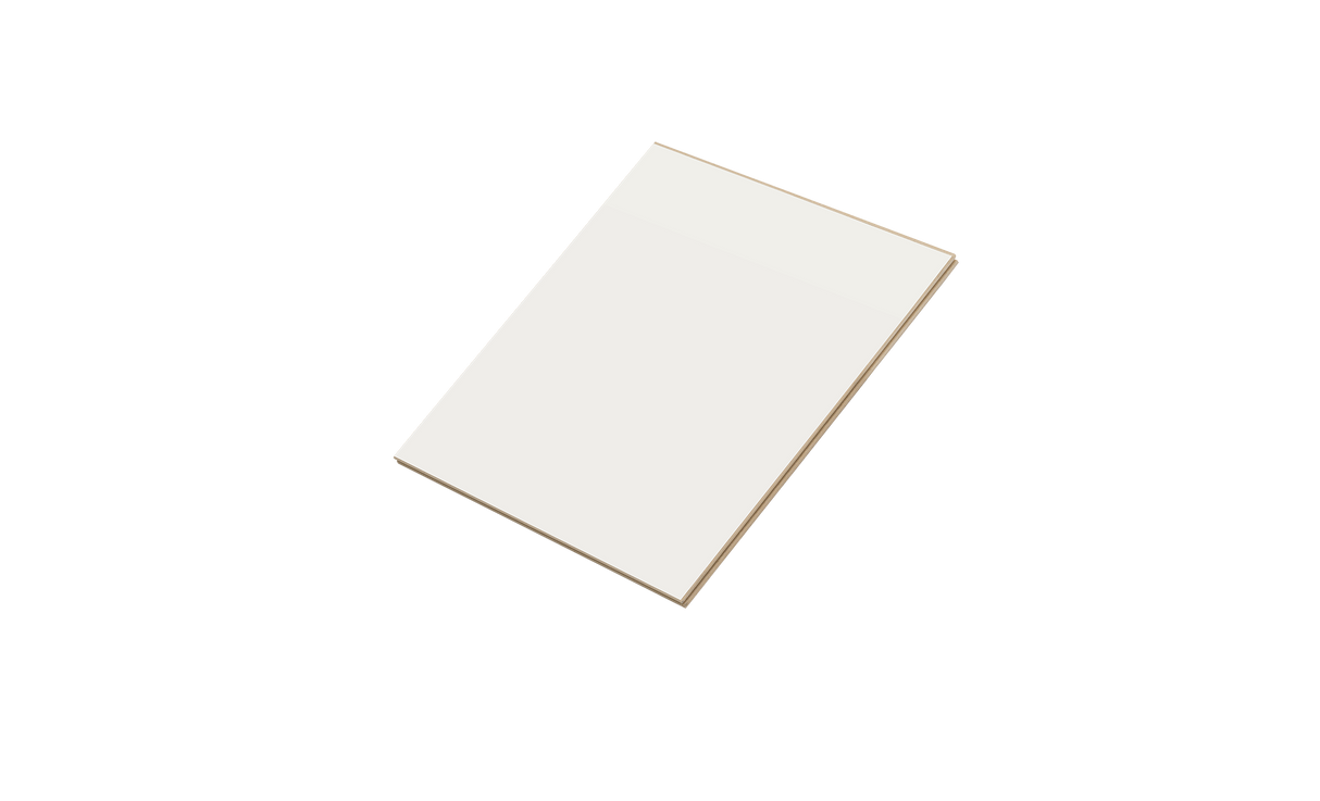 Vælg mellem forskellige olieringer eller malede Uni paneler i almindelig kerne med målene målene 16 × 580 × 600 mm til væg opbygning