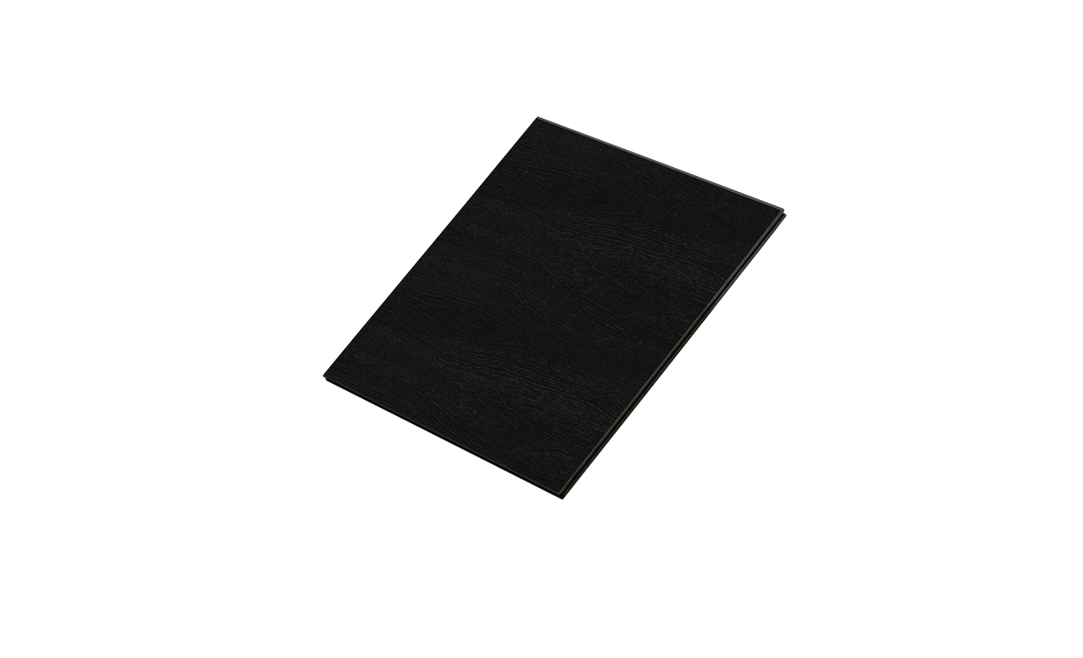 Vælg mellem forskellige olieringer eller malede Uni paneler i sort kerne med målene målene 17 × 580 × 600 mm til væg opbygning