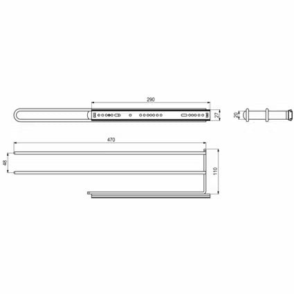 Multi-Living - Viskestykke udtræk
