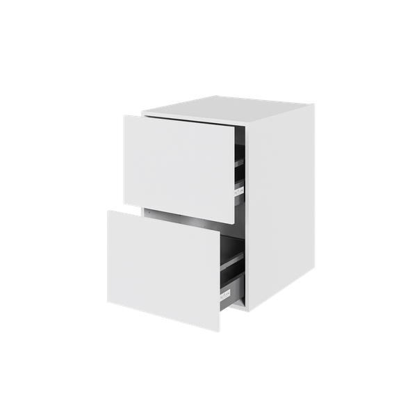 Multi-Living 2 skuffelook - HQ skuffeskab 50 cm med 2 skuffer med fuldudtræk