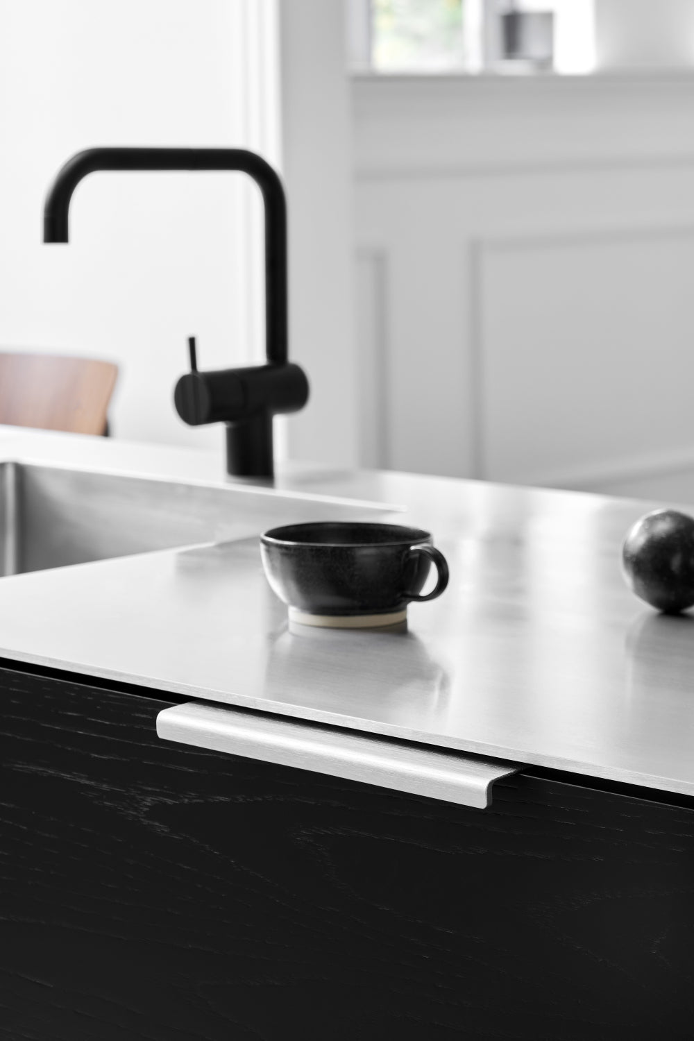 Artisan greb i Inox Look, bred