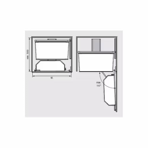 TANDEM 500 ANTRAZIT PURE KOMPLET SÆT