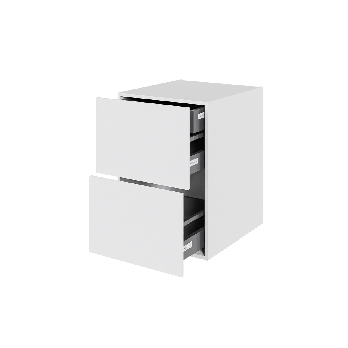 Multi-Living 2 skuffelook - HQ skuffeskab 50 cm med 2 skuffer og indvendig bakke med fuldudtræk
