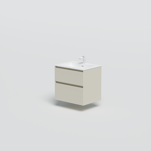 Lux vaskeskab 60 cm, beige cashmere