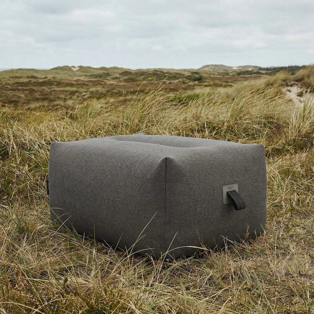 Soft Sofa Outdoor Pouf, Kirra Noir