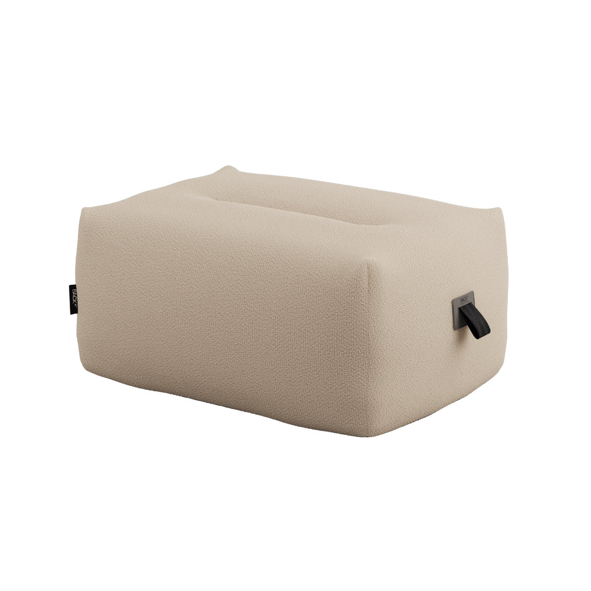 Soft Sofa Outdoor Pouf, Boucle Beige