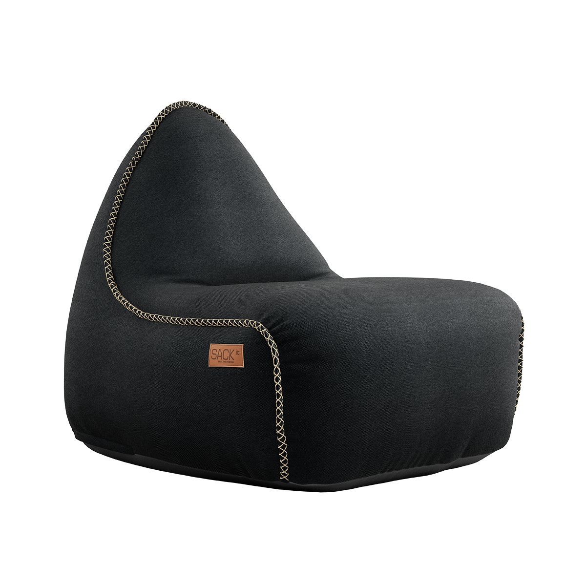 Canvas Lounge Chair Black