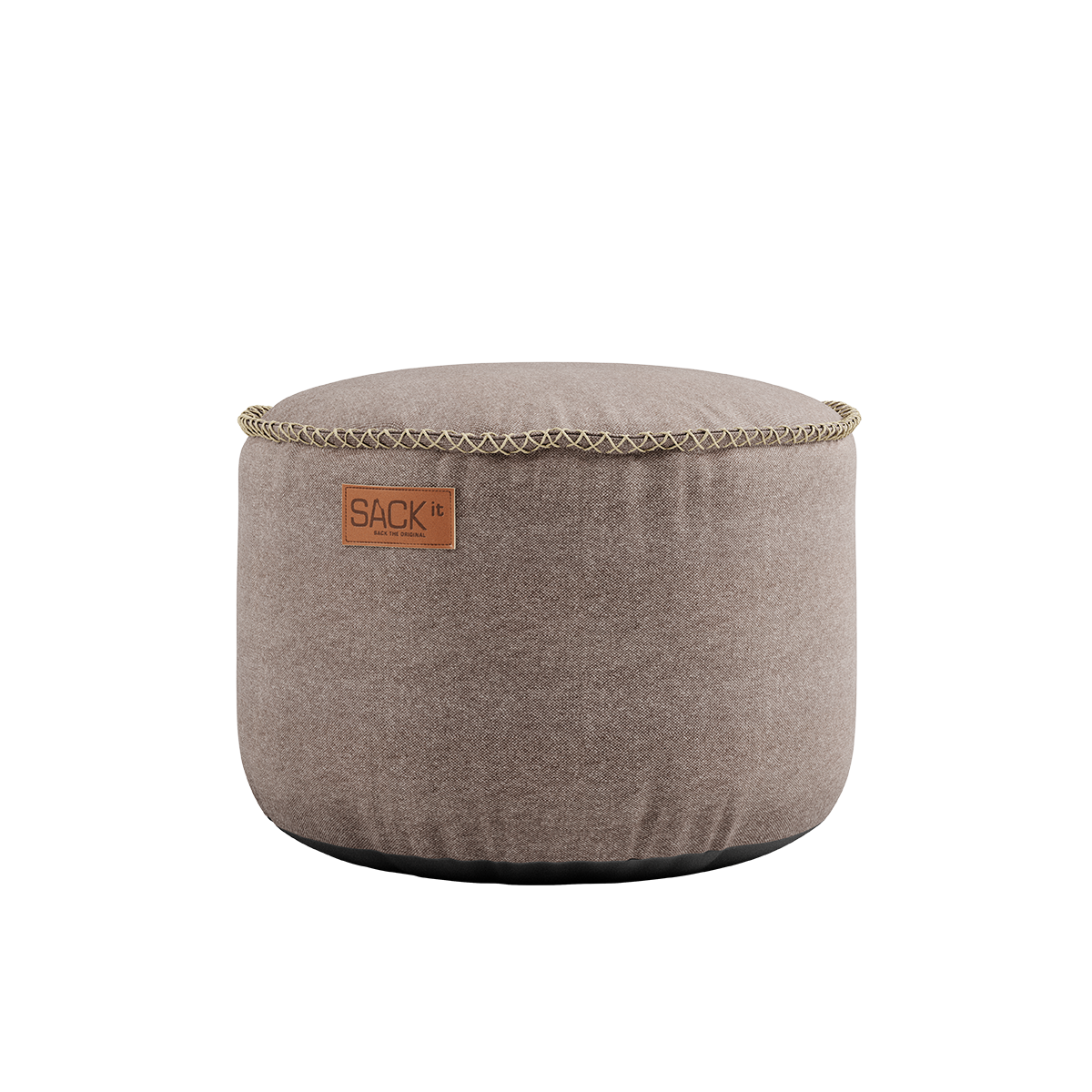 Canvas Pouf Sand