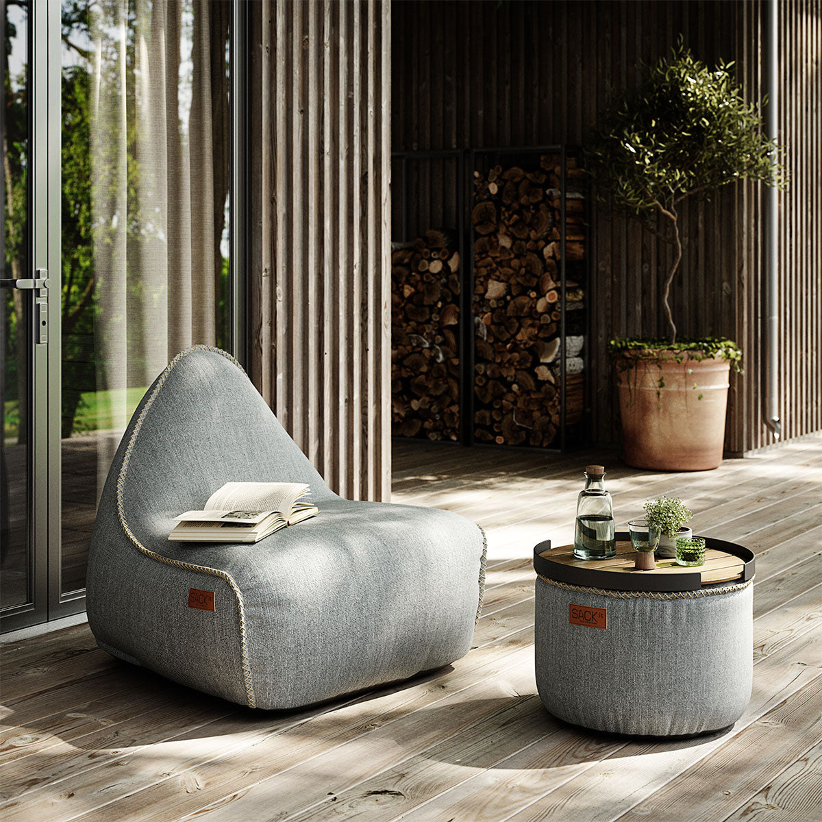 Cobana Pouf Sand Melange
